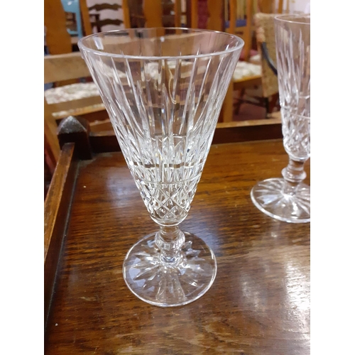 450 - Set of Six Waterford Crystal Wine Glasses.