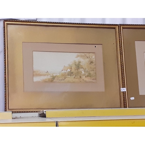 515 - Pair of Framed & Glazed Watercolours signed by John Rock Jones (1836-98) - approx 22.5