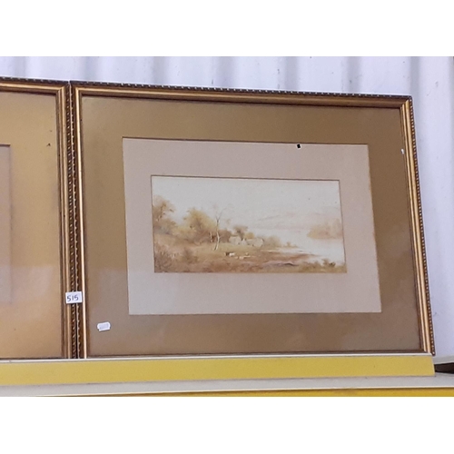 515 - Pair of Framed & Glazed Watercolours signed by John Rock Jones (1836-98) - approx 22.5