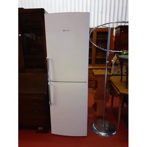 600 - BOSCH Exxcel Multi Air Flow Upright Fridge/ Freezer with Ice Tray, Shelves & Wine Rack.