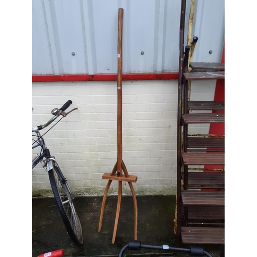 648 - Vintage Wooden Pitchfork.