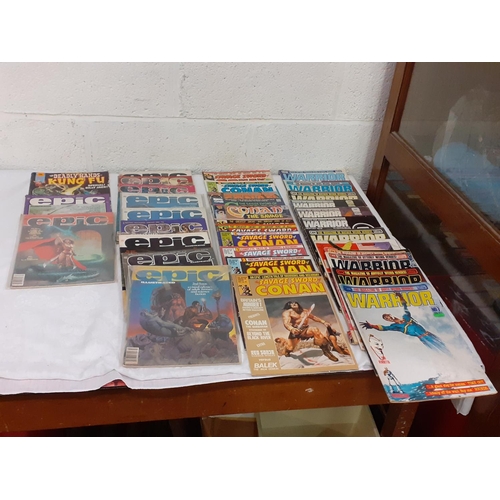 11 - 57 Vintage Marvel, Epic, Conan & Warrior Magazines.