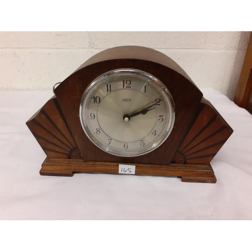 165 - 1930's Oak Cased Smith Synchronous Electric Chiming Clock -for re-wiring.