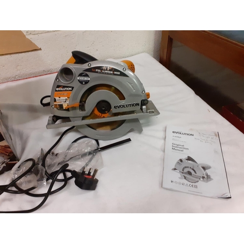 175 - Boxed 'Evolution' Circular Saw.