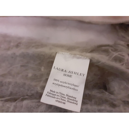 29 - Two Woollen Blankets & Grey Wool Laura Ashley Throw/Shawl.