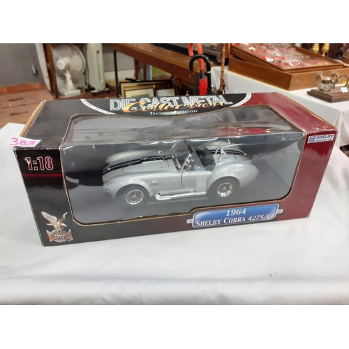 383 - Boxed Die Cast Metal Deluxe Edition 1964 Shelby Cobra 427S/C.