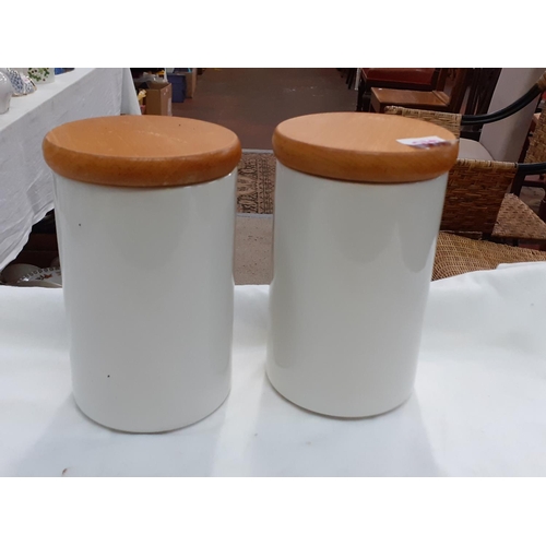 410 - Pair of Large Portmeirion Botanic Garden Storage Jars.