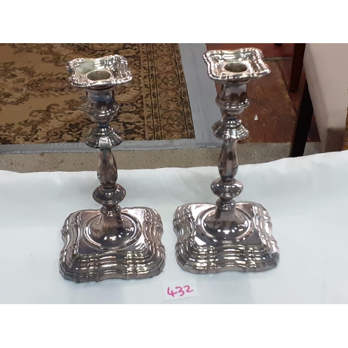 432 - Pair of Silver Hallmarked 7