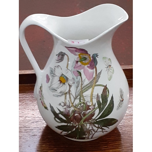 445 - Portmeirion Botanic Garden Christmas Rose Water Jug Height c.21cm (c.8.25”).