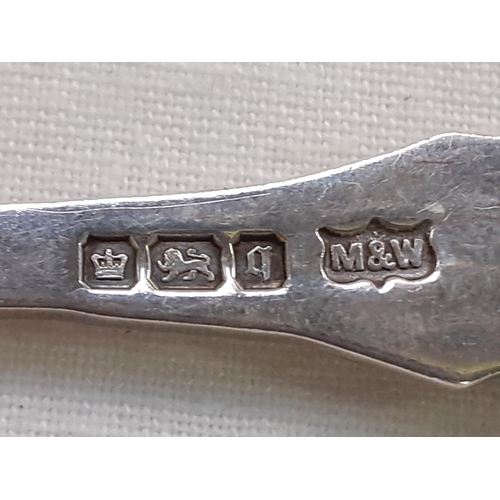 455 - Silver Hallmarked Decorated Jam Spoon.