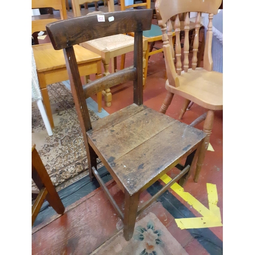 523 - Vintage Oak Country Chair.