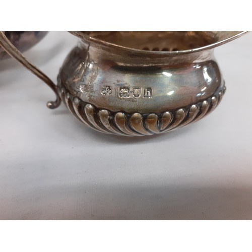 423 - Three Piece Silver Hallmarked Tea Service - has a combined weight of approx 460g.