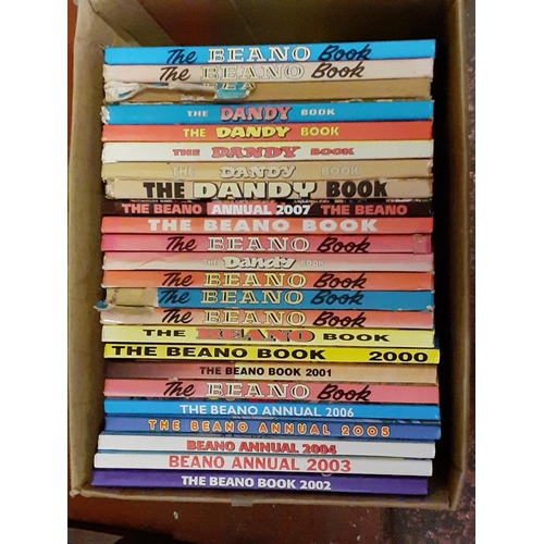 13 - Box of Beano & Dandy Annuals - 1970's Onwards.