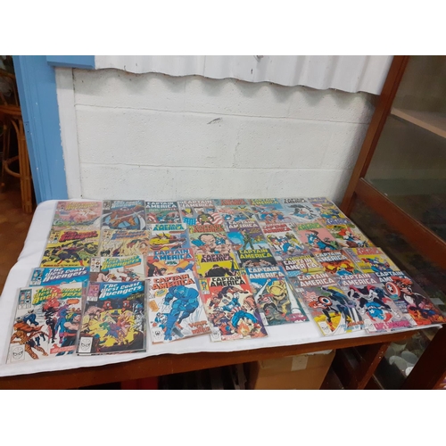 163 - 34 1980's Marvel Comics Including 25 Captain America & 9 West Coast Avengers - all in very fine cond... 