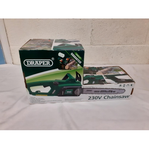 164 - Boxed As NEW Draper 230w Chainsaw.