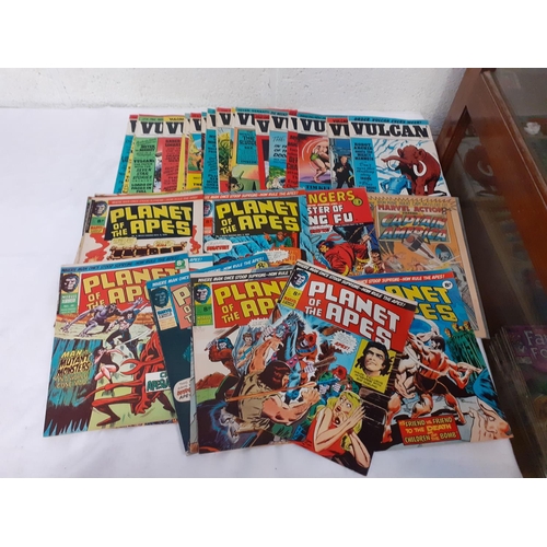 180A - 19 Vulcan 1970's Comics, 11 Planet of The Apes 1970's Comics & Two Others.