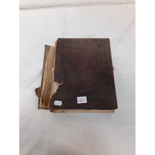 187 - Victorian Photo Album & Quantity of Period Photos.