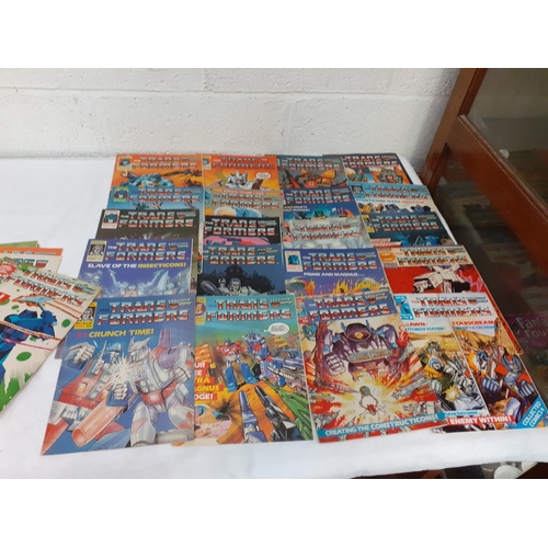 189 - 34 Marvel Transformers Comics & 9 Others.