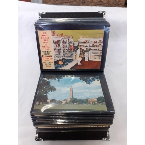 238 - Fully Furnished Album of Early to Mid Twentieth Century USA Postcards (c.100 Postcards).