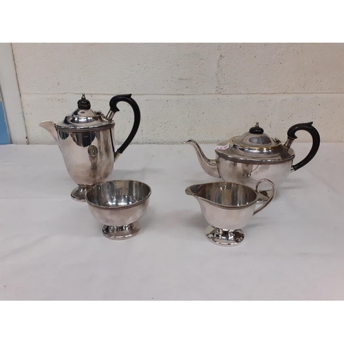 239 - Four Piece Plated Tea Set.