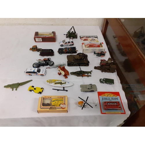 33 - Collection of Vintage Toys to Include Lledo & Military.