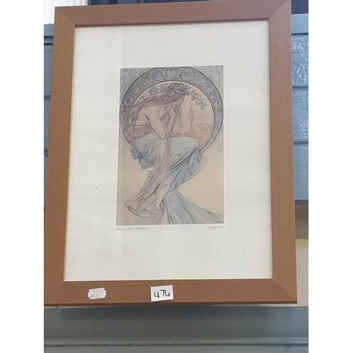 476 - Framed & Glazed 