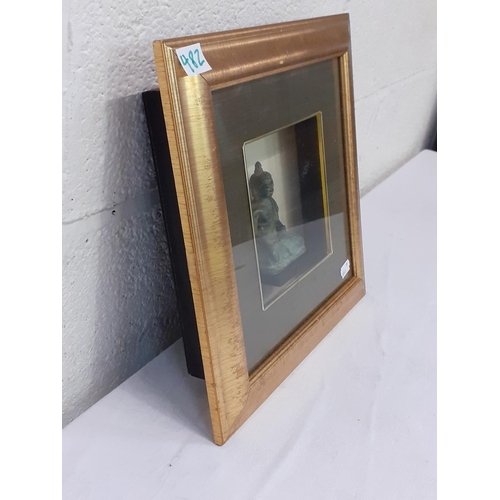 482 - 3D Framed Buddha Figure.