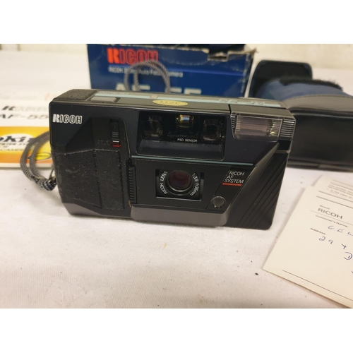 214 - Boxed Ricoh AF-55 35mm Auto Focus Camera in Case.