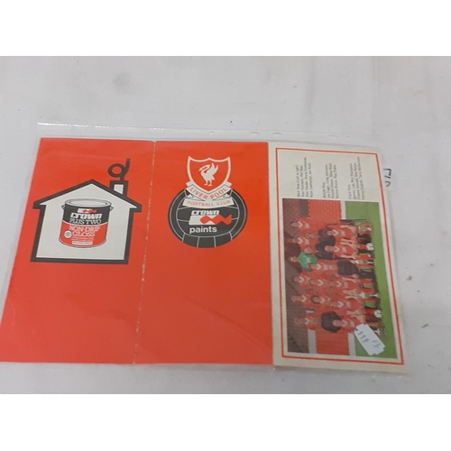 217 - 1980's Liverpool FC Card & Autographs.