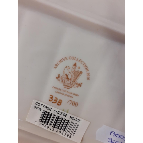 337 - Boxed Belleek Archive Collection Limited Edition 338/700 Cheese Cottage Dish.