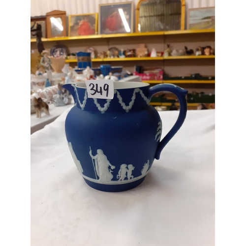 349 - Wedgwood Dark Blue Jug.