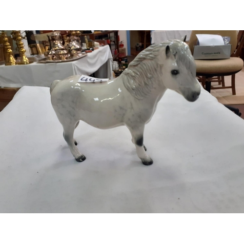 447 - Royal Doulton Dapple Grey Shetland Pony (Woolly Shetland Mare) Height c.14.6cm (c.5.75”).