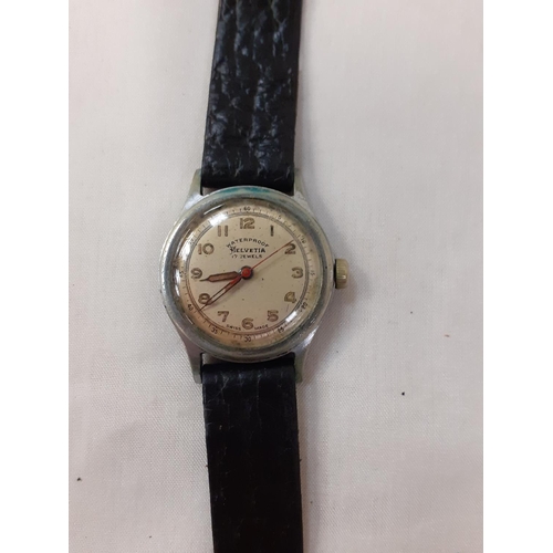 467 - WW2 Helvetia Waterproof Wrist Watch - Working.