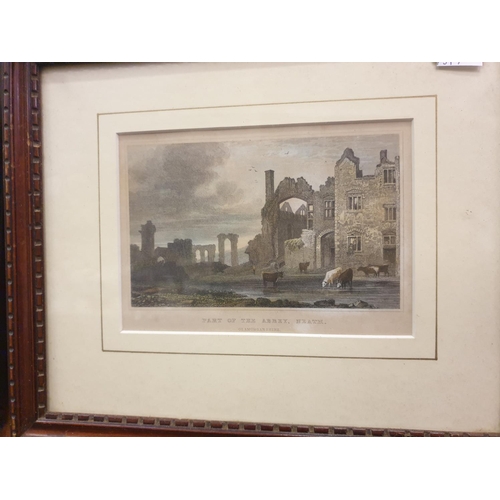 491 - Two Mahogany Framed & Glazed Etchings of 