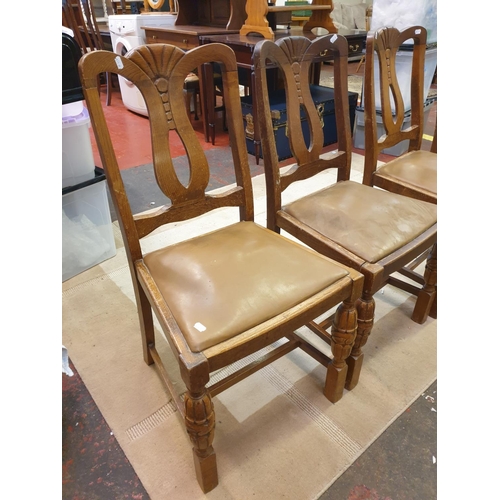 532 - Set of Four Oak Dining Chairs.