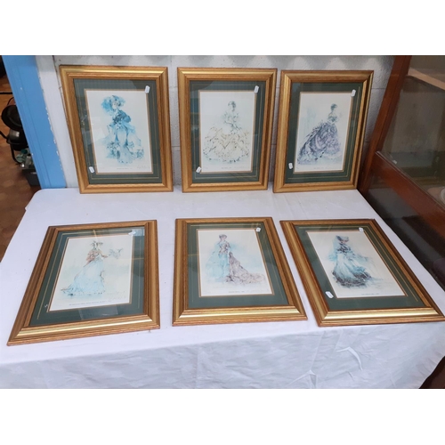 58 - Set of 6 Framed & Glazed Limited Edition (953/5000) 