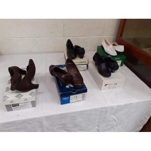 68 - Five Pairs of Ladies Shoes - two are size 4, one size 3.5, one size 5 & one size 6.