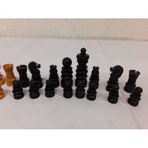 228 - Boxed Set of Wooden Chess Pieces.