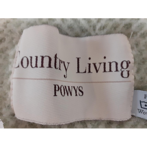 53 - Country Living - Powys Pure Woollen Blanket - approx 54