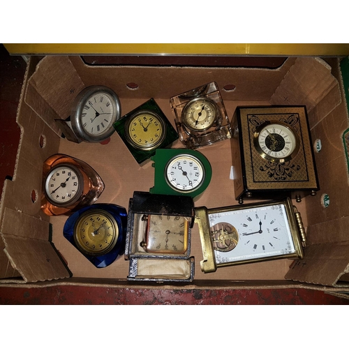 19 - Box of Assorted Clocks.