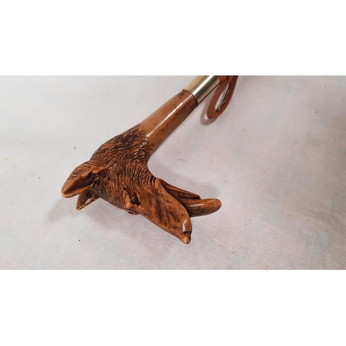 212 - Vintage Dog Head Figure Shoe Horn.