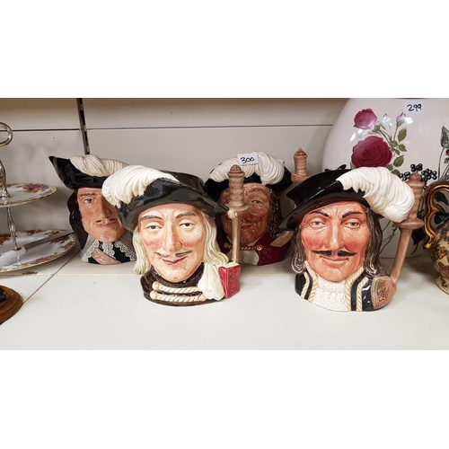 300 - Set of Four Large Royal Doulton Character Jugs - 