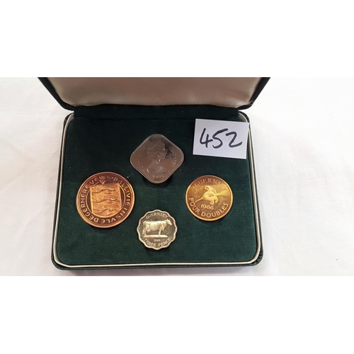 452 - Boxed Royal Mint Guernsey 1966 Coins.