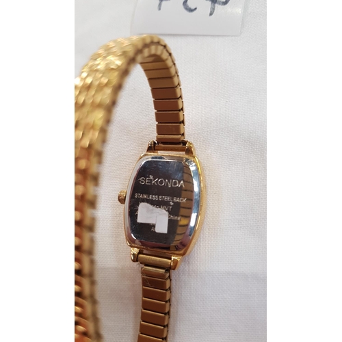 454 - Ladies Sekonda Wrist Watch with Elasticated Bangle.