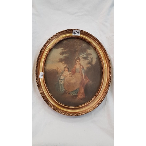 469 - Victorian Oval Framed 