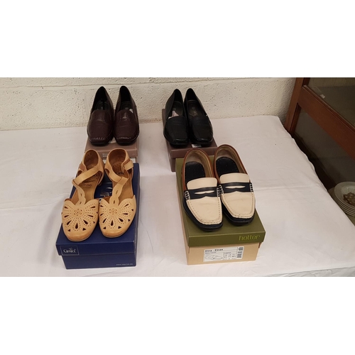 10 - Four Pairs of Boxed Size 5 1/2 & 6 Nearly NEW Ladies Shoes.