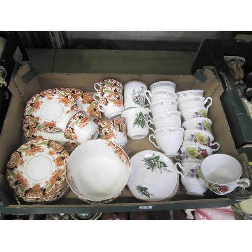 127 - Box of Part Tea Sets Including Royal Albert, Royal Stafford, Gainsborough etc.