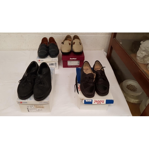 20 - Four Pairs of Boxed Size 5 Nearly NEW Ladies Shoes.