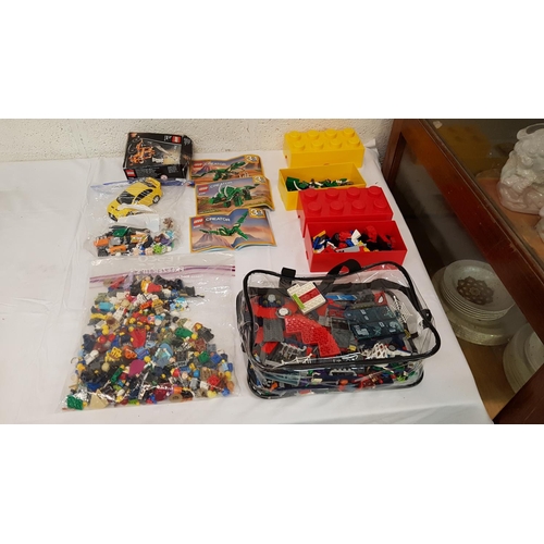 24 - Box of Assorted Lego Pieces & Figures etc.