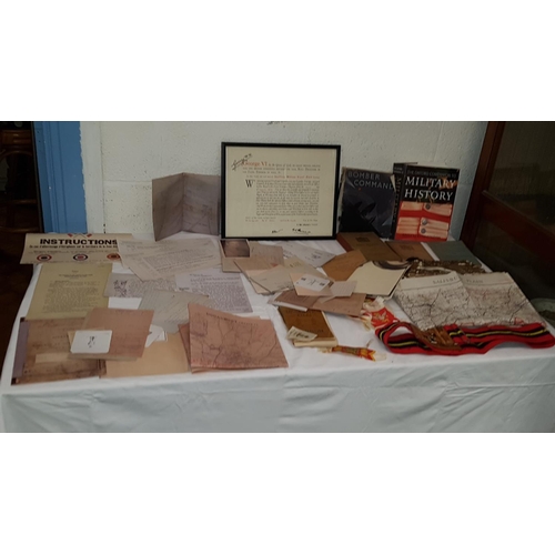 27 - Box of Military Ephemera to Include Honourable Discharge Certificate 